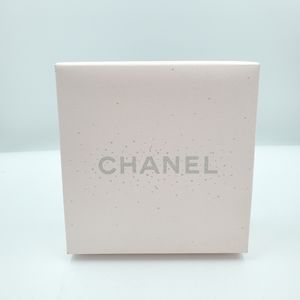 CHANEL Pink Silver Glitter Empty Holiday Gift Box